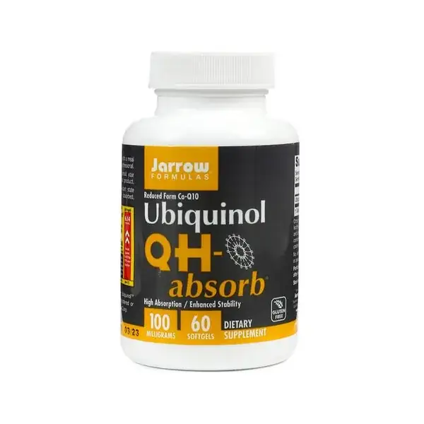 Jarrow QH-Absorb CoQ10 Ubiquinol bottle