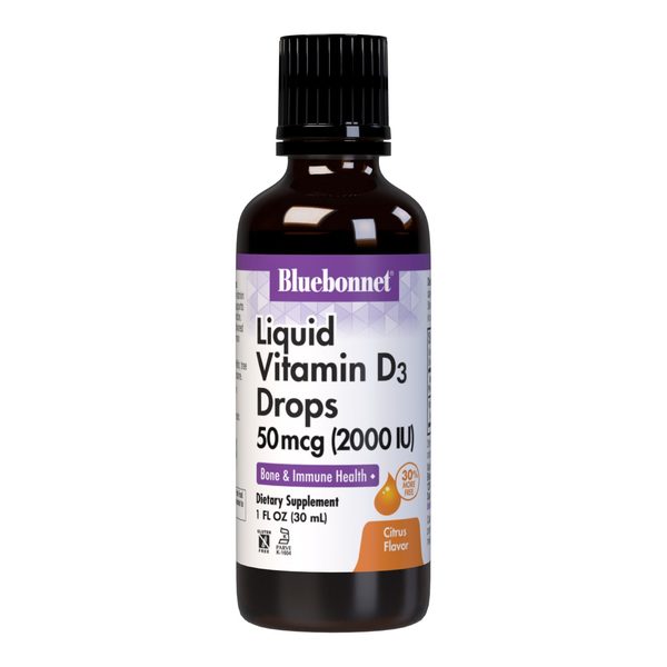 Bluebonnet Liquid Vitamin D3 2000 IU