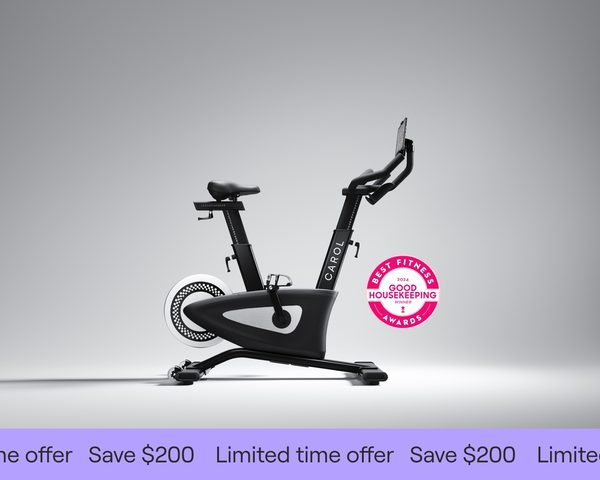 CAROL AI-powered REHIT exercise bike for short cardio workouts